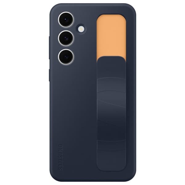 Samsung Standing Grip Cover til Galaxy S24 FE Blå og Sort
