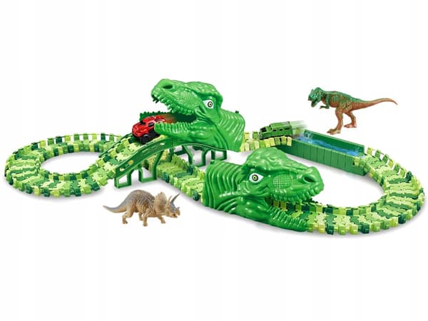 Stor flexibel dinosauriebilbana 120 bitar