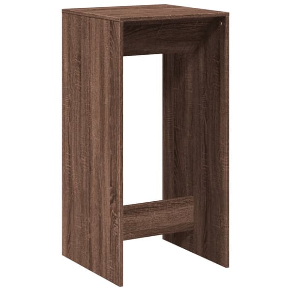 vidaXL barbord brunt egetræ 51x50x103,5 cm