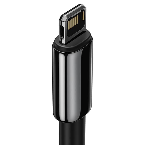 Stark flätad kabel USB iPhone Lightning 2.4 A 2 m svart