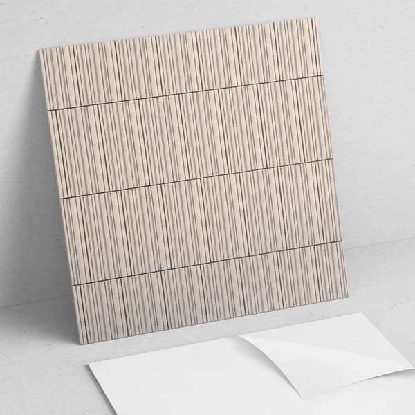 Vinylflisesæt Nem montering Parallelle linjer på baggrund 20x20x20 cm