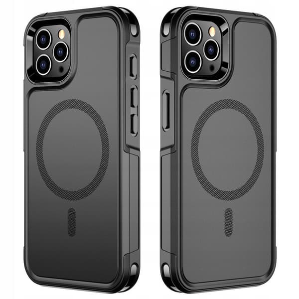 iPhone 16 Pro -kotelo, MagForce MagSafe, musta