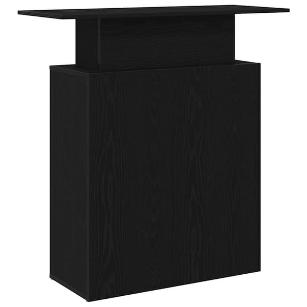 vidaXL receptionsdisk sort 100x40x104 cm limet træ