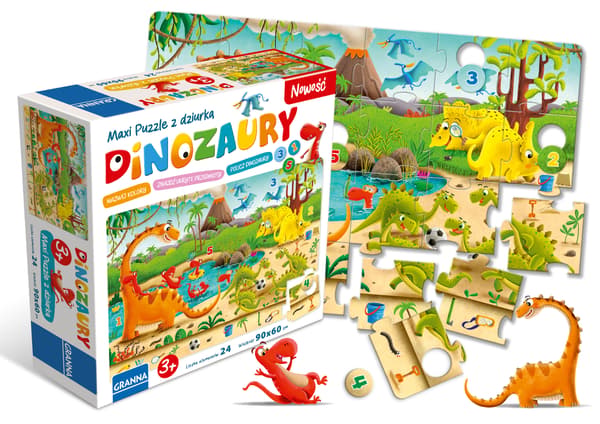 Maxi Puslespil. Dinosaurer