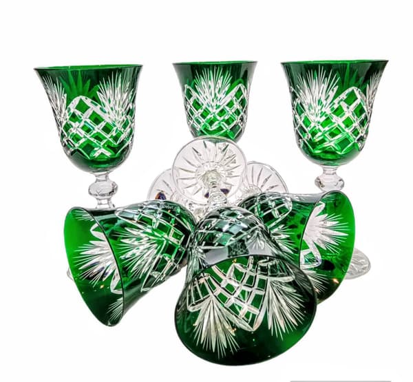 Smaragdkristallvinglas 170 ml Ananas