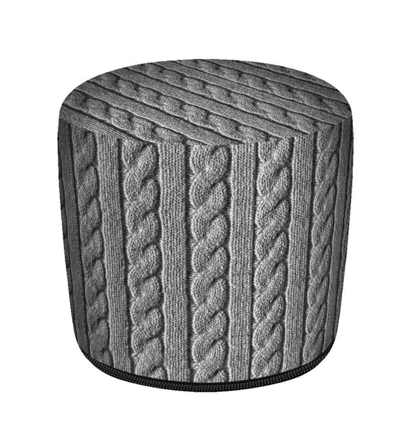 Codura GR flätad cylinderpuff 40x40 cm