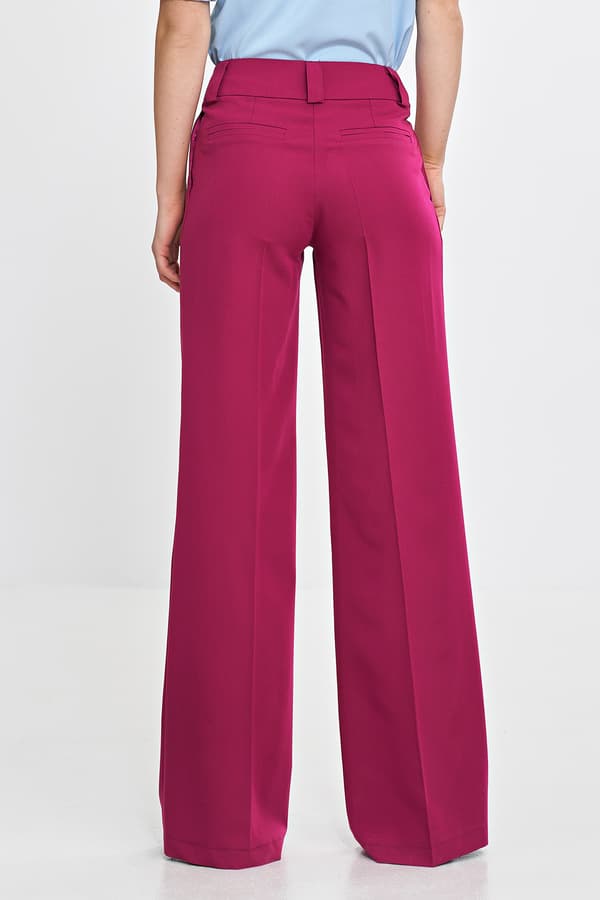 Vida byxor med veck - fuchsia 38