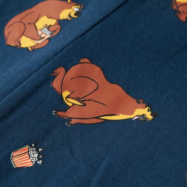 Barnpyjamas i ljus denimblå, 104