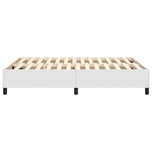 vidaXL Sängram vit 140x190 cm konstläder