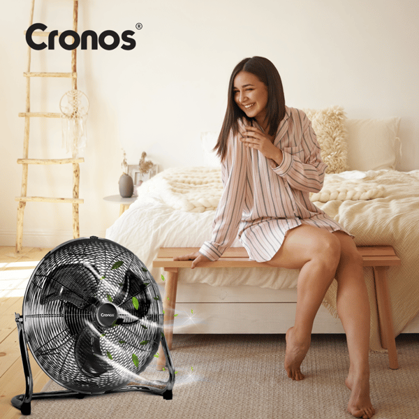 Cronos KYT-30D1 Golvfläkt Svart