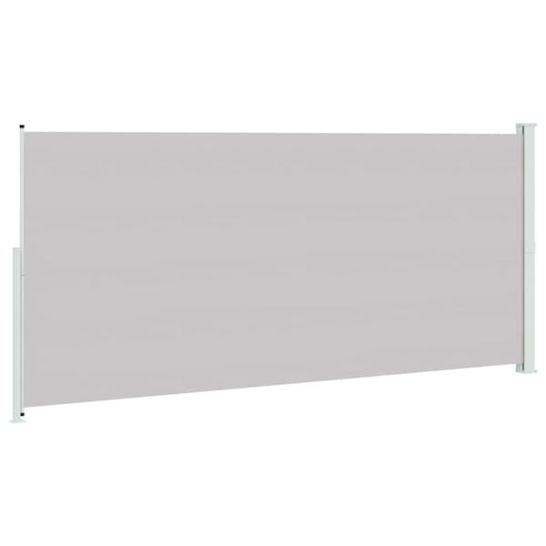 vidaXL Utfällbar sidomarkis för uteplats 220x500 cm grå