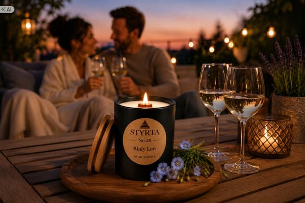 Vanilje- og sojalys 200 ml Styrta nr. 26 trævæge
