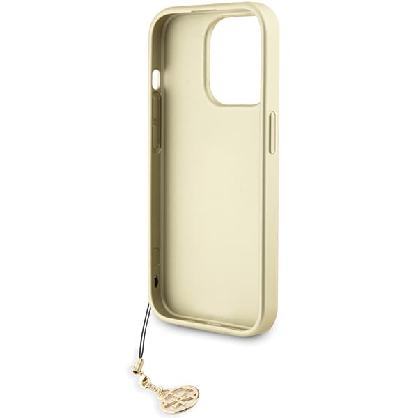 Guess 4G Charms Collection-etui til iPhone 15 Pro, grå