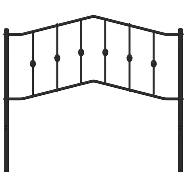 vidaXL metalsengegavl sort 107 cm