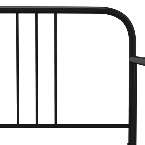 vidaXL Soffram svart metall 90x200 cm