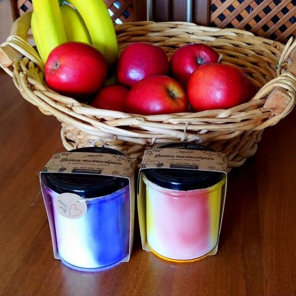 Marmoreret sojalys Granatæble 240g