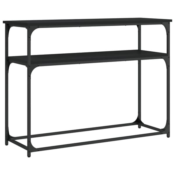 vidaXL konsolbord, sort, 100x35,5x75 cm