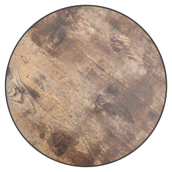 vidaXL tebord sort og gul Ø35 cm MDF