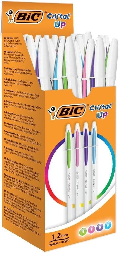 Cristal Bicolor Up kuglepen mix (20 stk.) BIC