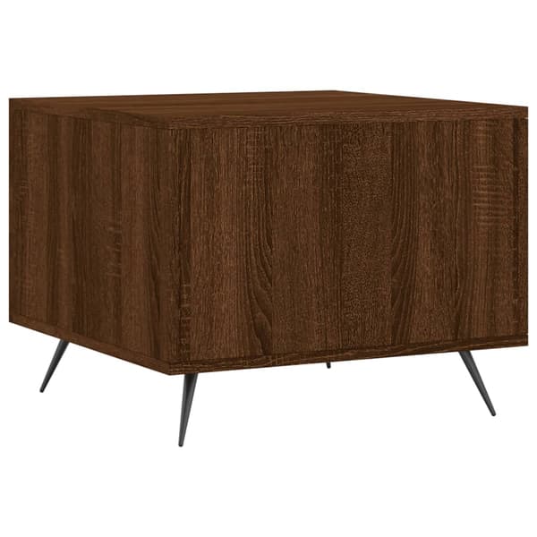 vidaXL sofabord brunt egetræ 50x50x40 cm