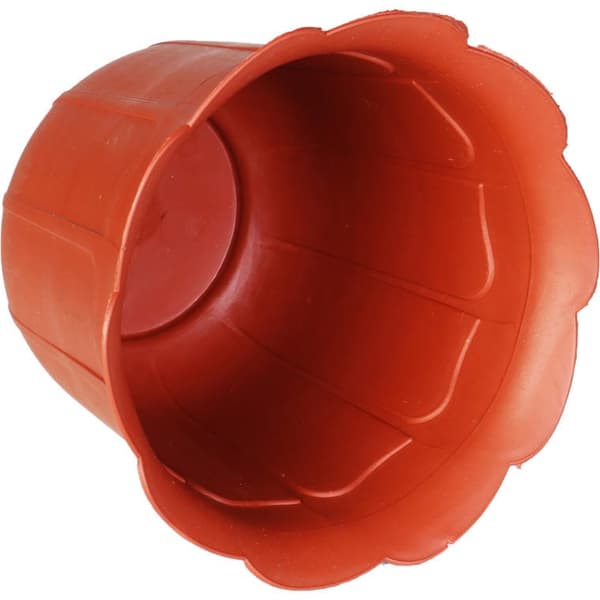 Blomformad trädgårdskruka 18cm - Tegelfärg