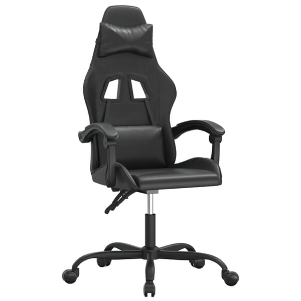 vidaXL gamingstol, sort, kunstlæder