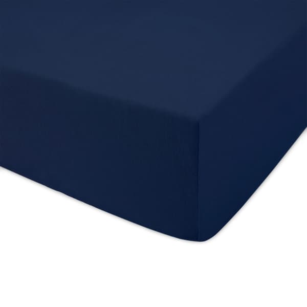 Stræklagen 90x200 elastisk JERSEY 100% BOMULD marineblå