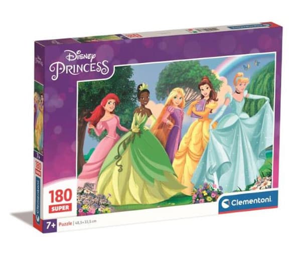 Puslespil med 180 brikker. Super. Prinsesse