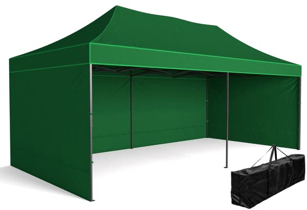 Ekspres shoppingpavillon - 3x6 m - grøn