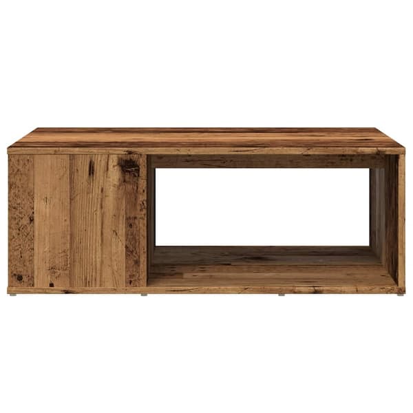 vidaXL sofabord, antik træ, 90x67x33 cm, spånplade