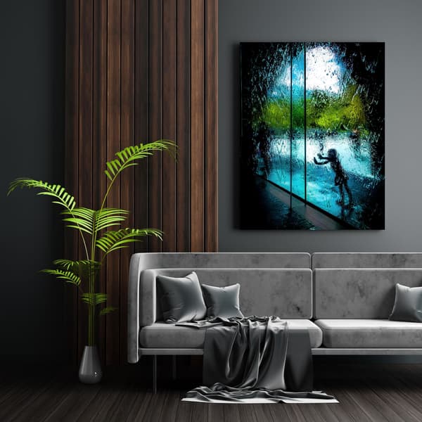 Canvastavla Människor Vattenridå 50x80 cm