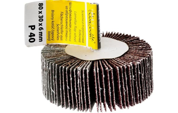 Lapskive, 80 x 30 x 6 mm, skaft, P