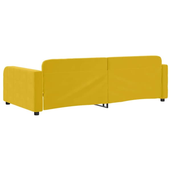 vidaXL Bäddsoffa gul 100x200 cm klädd i sammet