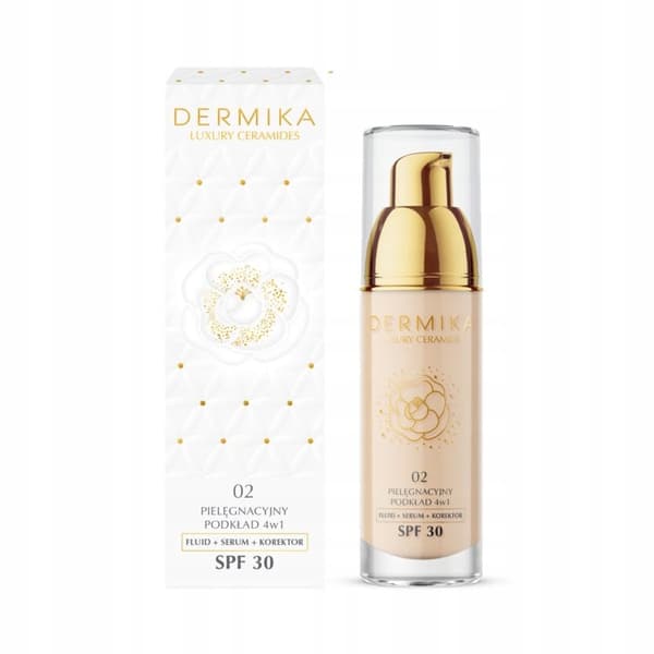 Dermika Luksus Ceramider 4-i-1 Makeup Base SPF30 02 30 ml