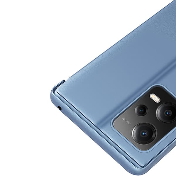 Blankt flip-cover til Xiaomi Redmi Note 12 Pro+ Clear View Cover sort