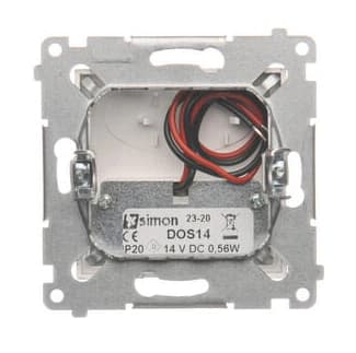 SIMON 54 LED-trapplampa neutralvit matt silver