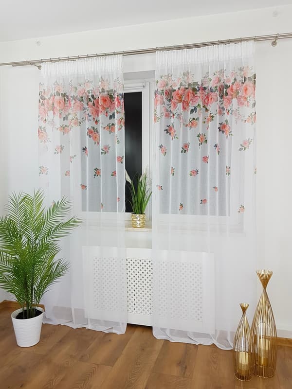 Pitkä harsokangasverho 140x250