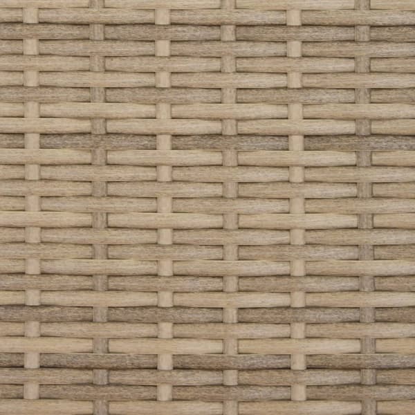 vidaXL Dagbädd med kuddar, beige, polyrotting