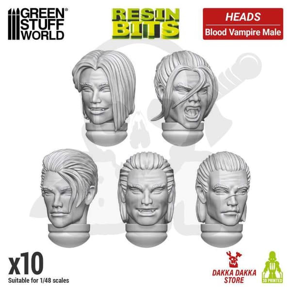 GSTU529851 3D-tryckt Dakka Bloo Vampire Man Head