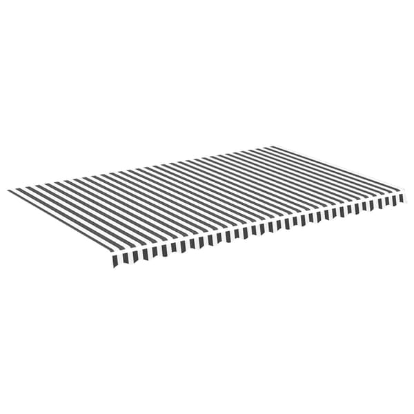 vidaXL Markistyg antracit/vit 5x3 m