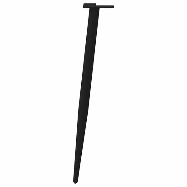 vidaXL sofabordben, 4 stk., sort, 72-73 cm, stål