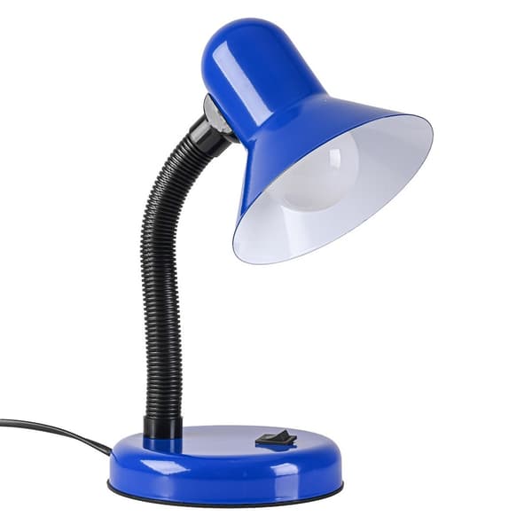 Mentor Blå Skrivbordslampa 1xE27