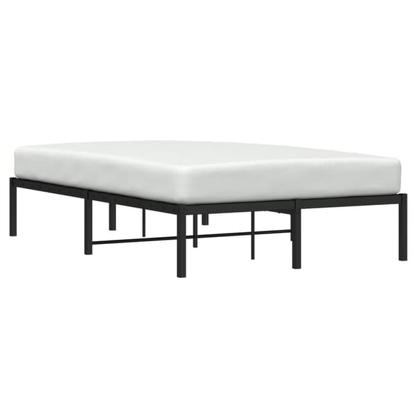 vidaXL metalsengestel sort 120x200 cm