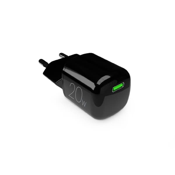 USB-C GaN 20W seinälaturi - musta