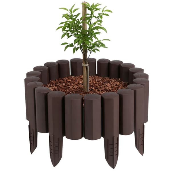 Garden Frame havepalisade 2,2 m brun sæt med 8