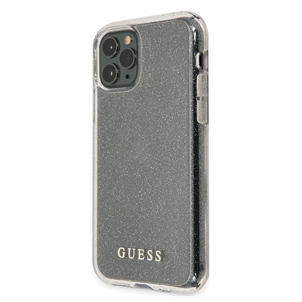 Guess Glitterskal till iPhone 11 Pro Max, Silver