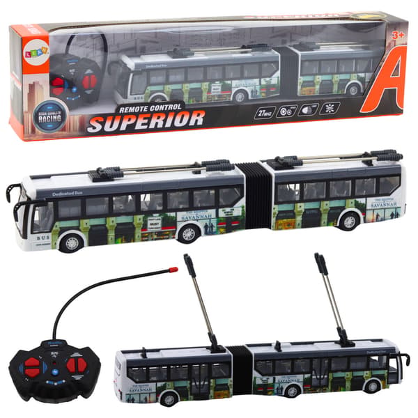 Fjärrstyrd stadstrådbuss RC-lampor Kollektivtrafik