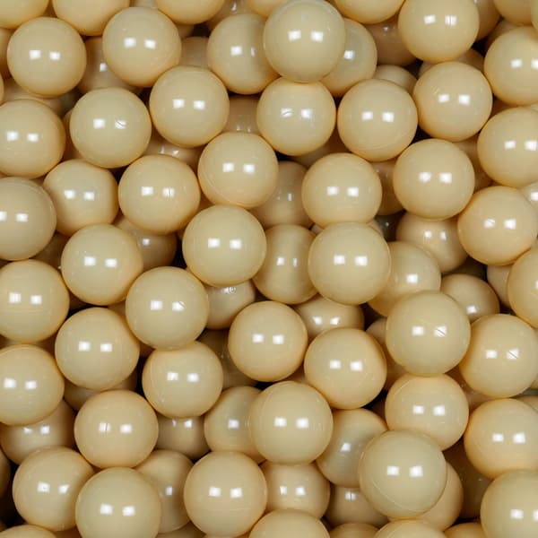 Leksaksbollar ø7cm 50st beige