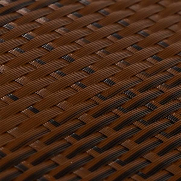 vidaXL balkonskærm brun og sort 1000x90 cm polyrattan