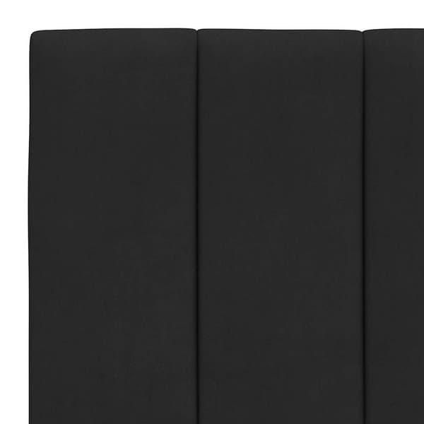 vidaXL Sängynpäädyn tyyny, musta, 80 cm, sametti